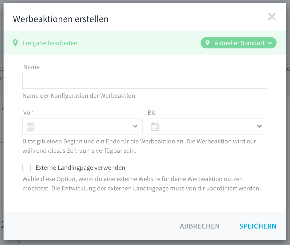 Werbeaktionen
