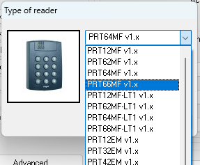 RARC: Options > Reader type
