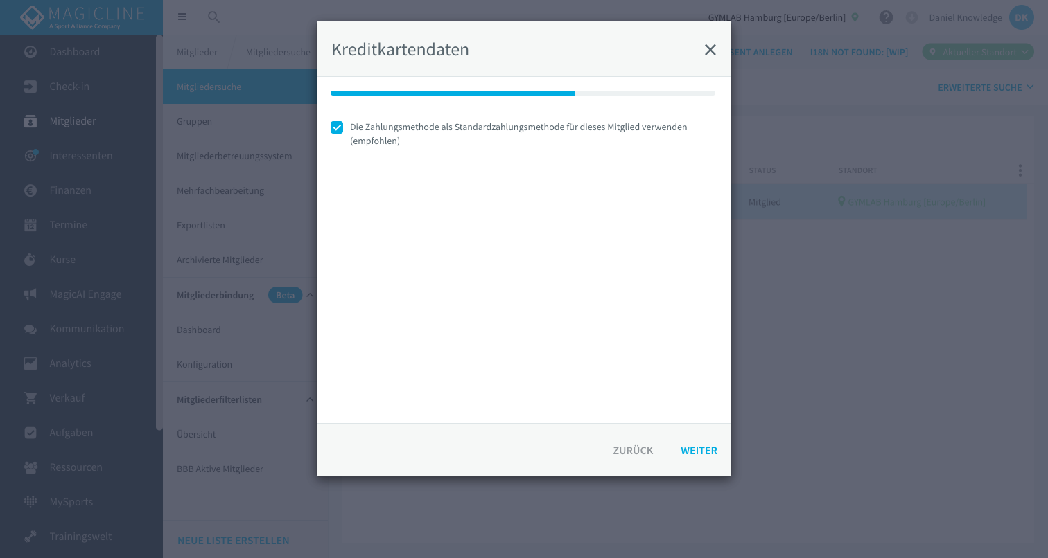 Kreditkartendaten