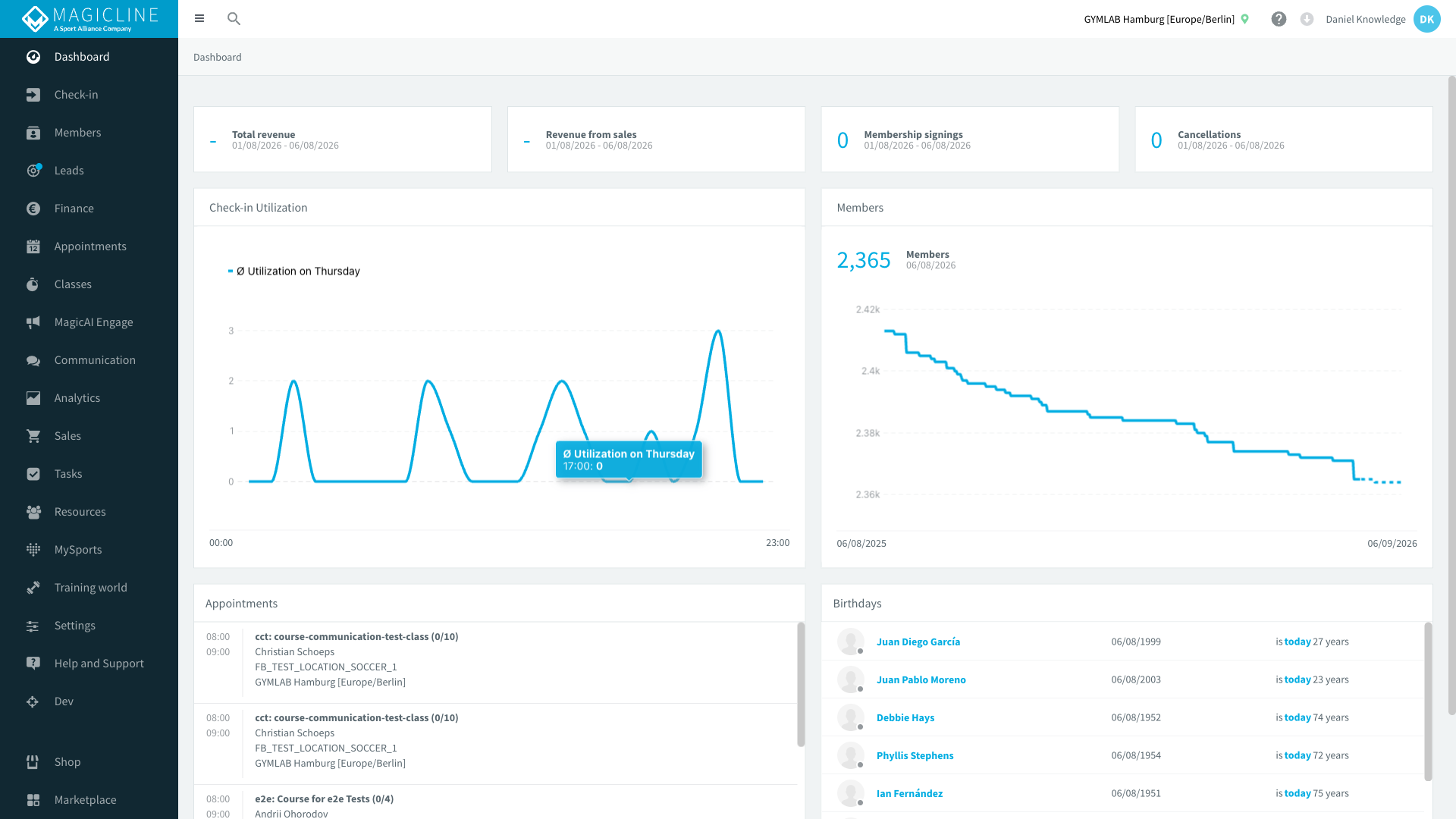 Icono de ayuda en la barra superior
