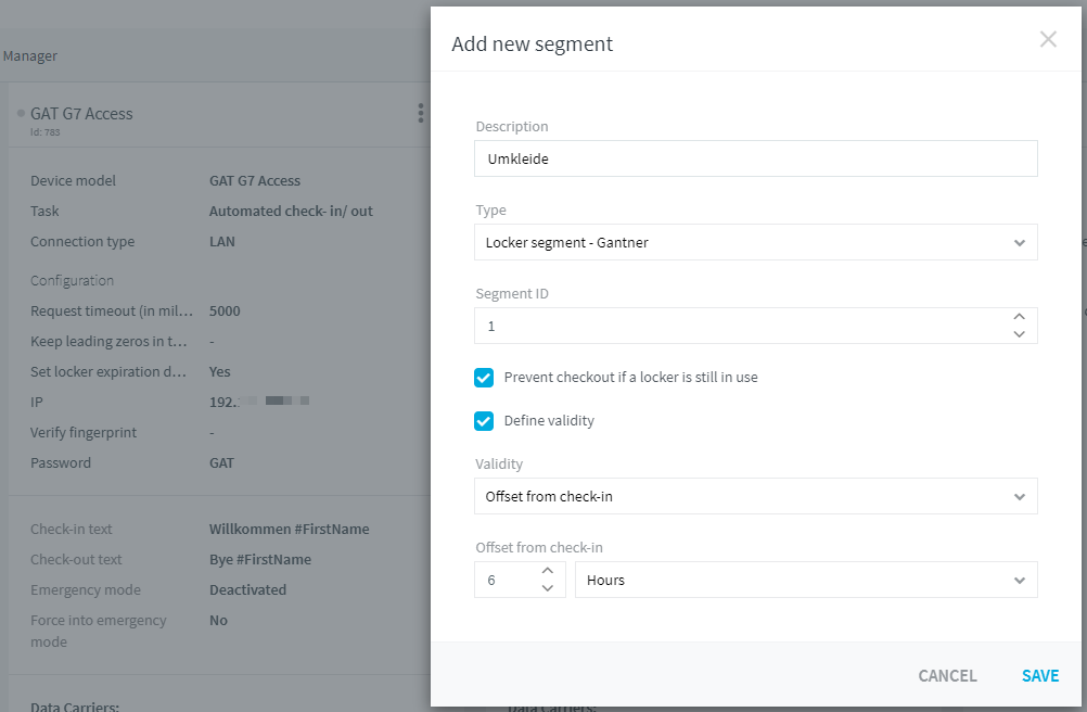 Mifare segment ID field in the Device Manager