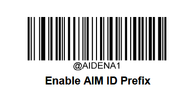 Barcode Enable AIM ID Prefix